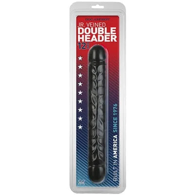 Jr. Veined Double Header 12" - Black - Take A Peek