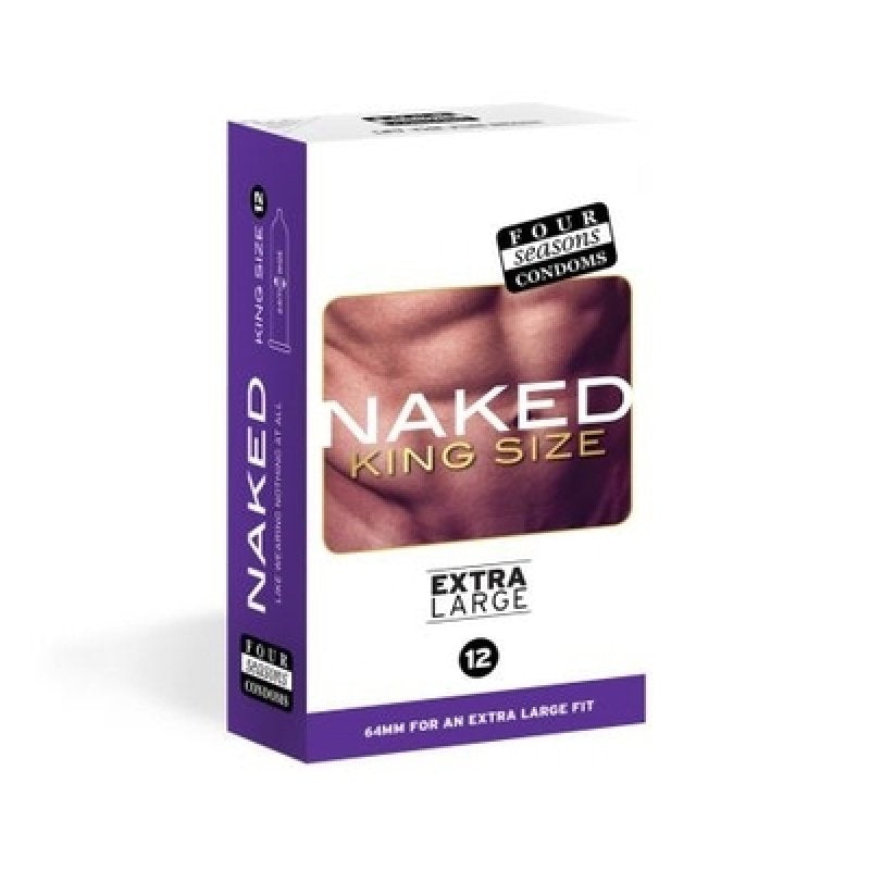 Four Seasons Naked KING Size Condoms 12pk-032
