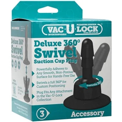 Vac-U-Lock™ - Deluxe 360° Swivel Suction Cup Plug - Take A Peek