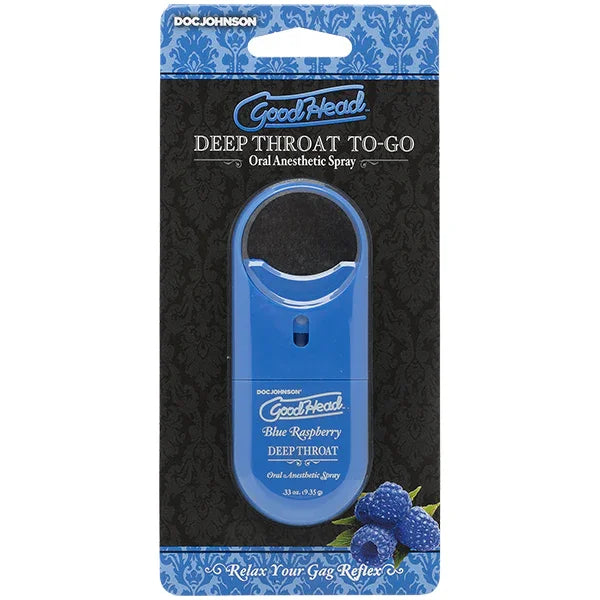 GoodHead™ To-Go - Deep Throat Spray - Blue Raspberry - Take A Peek