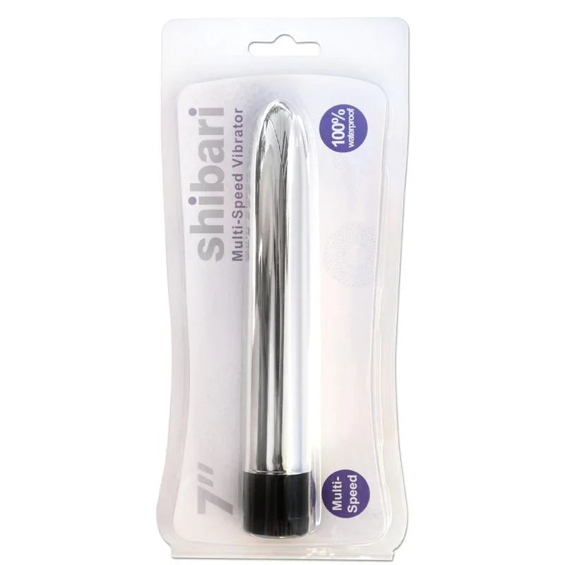Shibari Multi-Speed Vibrator 7in Silver