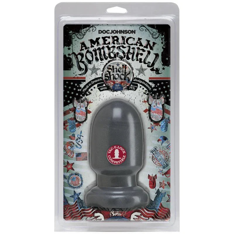 Shell Shock Small Anal Plug Gun Metal