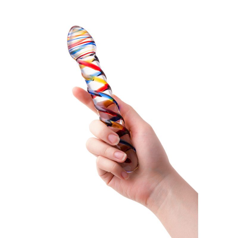 Sexus Glass Dildo Tropicana 19.5cm - Take A Peek