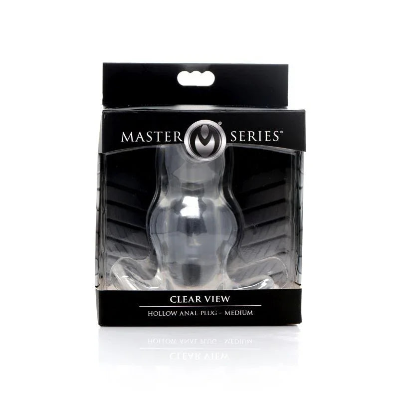 Clear View Hollow Anal Plug Medium - Take A Peek