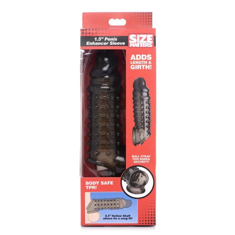 Penis Enhancer Sleeve 1.5in Smoke
