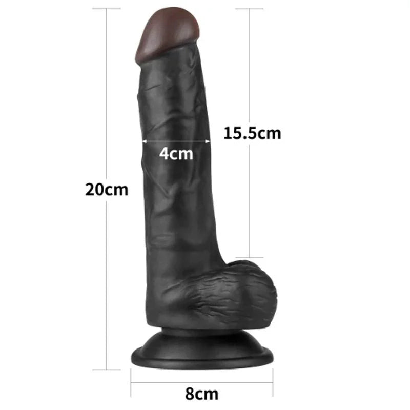 Easy Strap On Set 7.5in Black