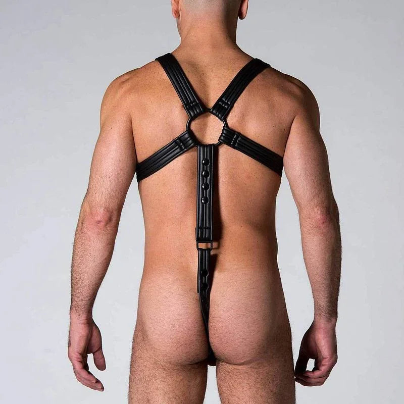 Neoprene Full Harness Black - Take A Peek
