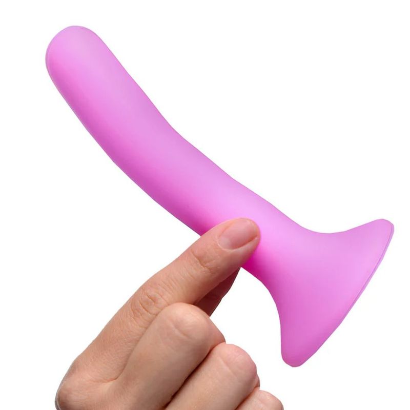 Pink Silicone Strap-On Dildo Small