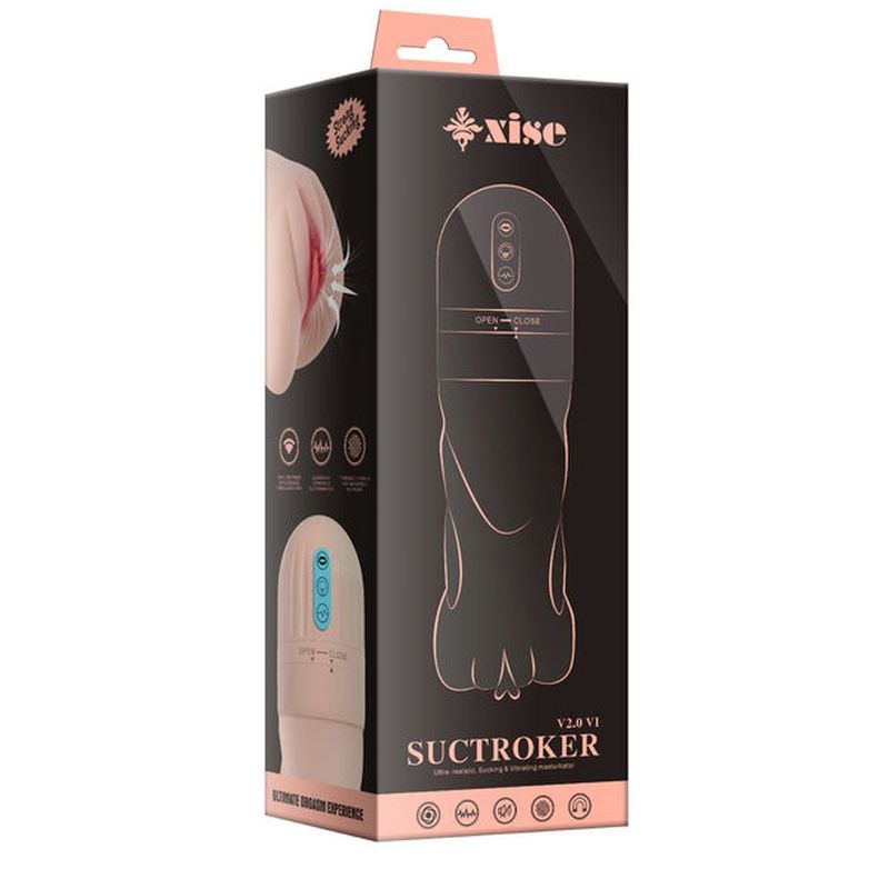Suctroker Dual Density Vibrating Sucking Vaginal Masturbator V2.0 - Take A Peek