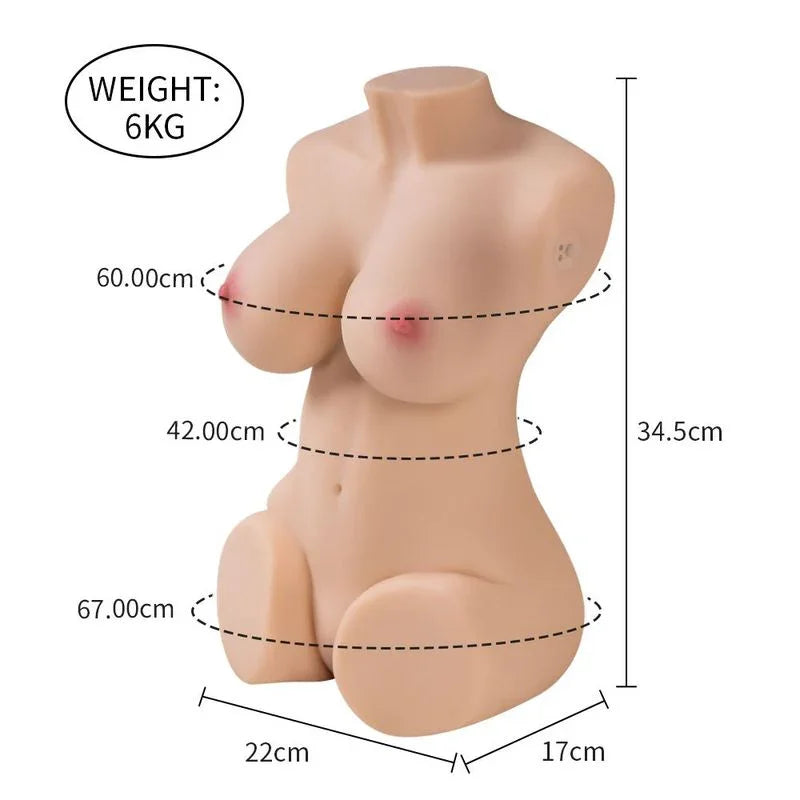 Wendy 6kg Remote Control Pussy And Ass Female Torso