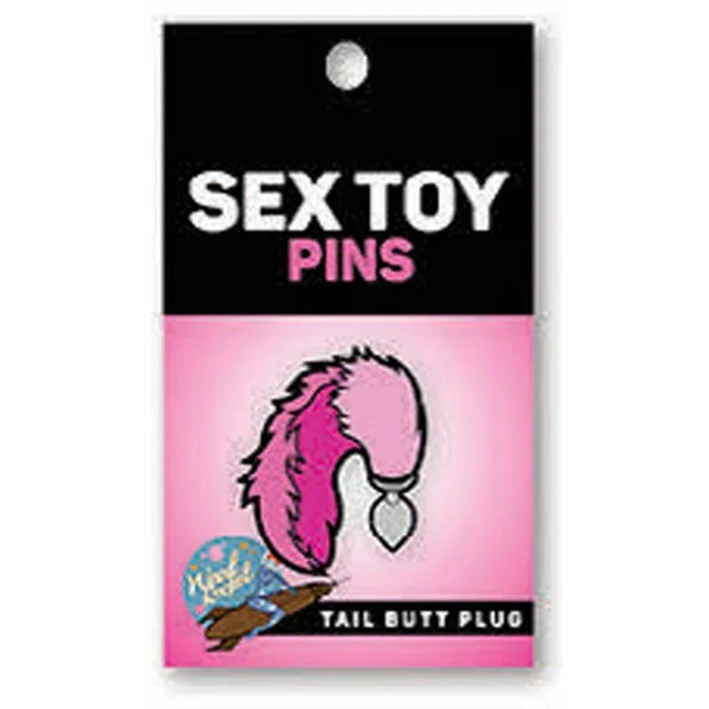 Tail Butt Plug Enamel Pin - Take A Peek