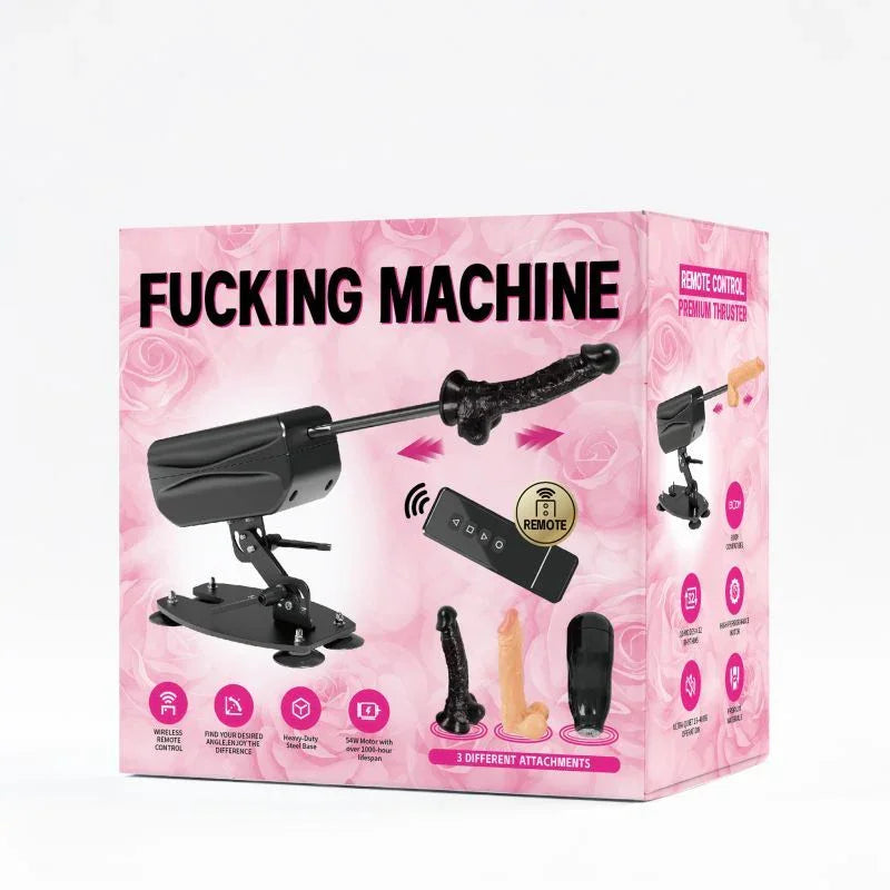Deluxe Sex Machine with Remote Control and Accessories - Take A Peek