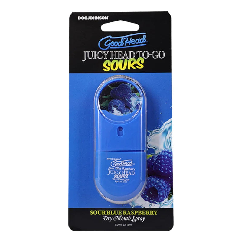 GoodHead Juicy Head Spray To-Go Sour Blue Raspberry 9ml - Take A Peek