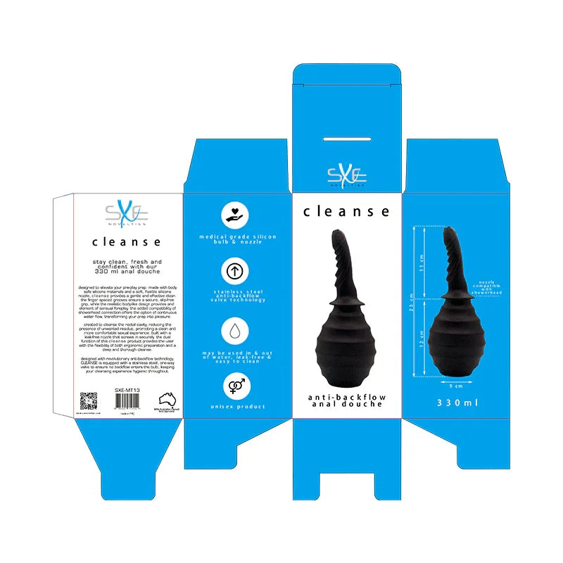 Silicone Ribbed Anti-Backflow Douche 310ml - Take A Peek