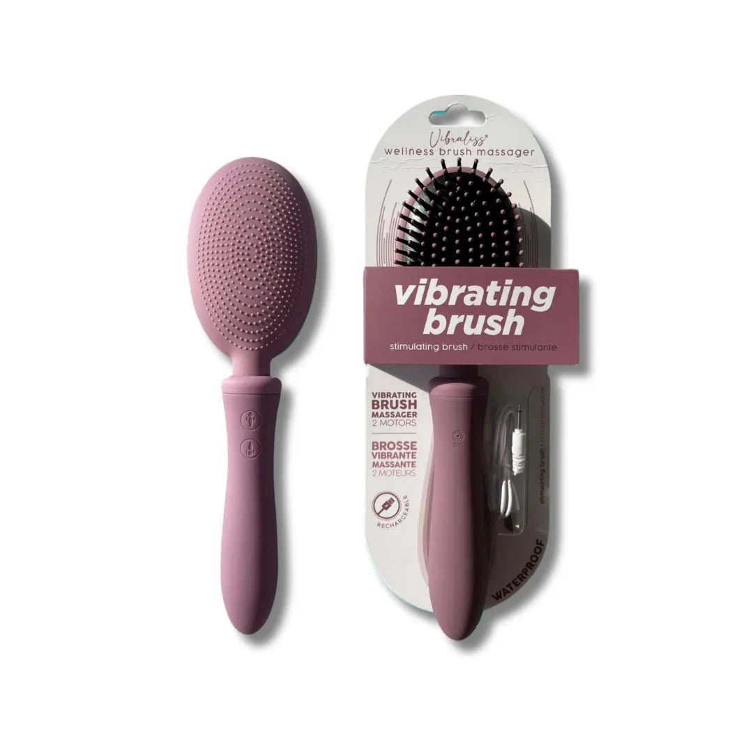VIBRALISS Vibrating Hairbrush Purple Wine - Take A Peek