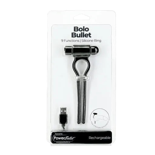 BOLO Adjustable Penis Ring with 2.5" Mini Power Bullet - Take A Peek