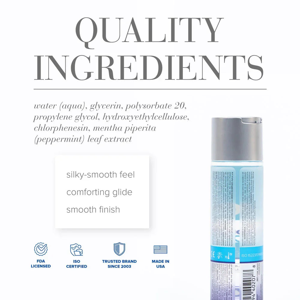 JO H2O Cooling Lube - 120 mL - Water Based Cooling Lubricant - 120 ml Bottle - Take A Peek