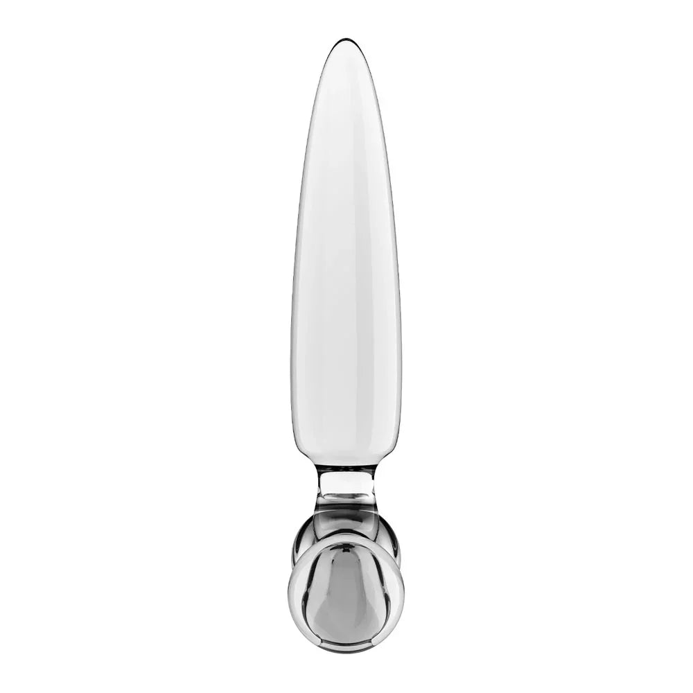 Satisfyer Triple Crystal 1 - - Glass 3-in-1 Butt Plug - Take A Peek