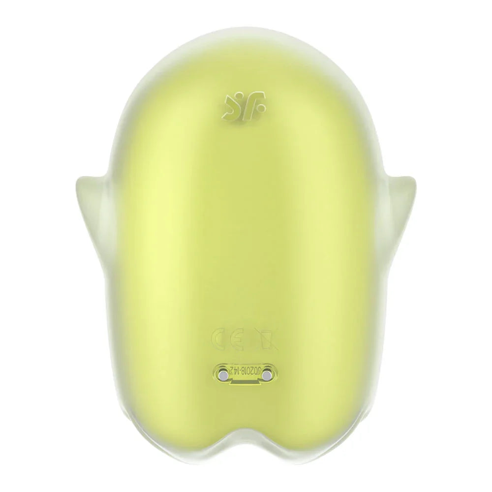Satisfyer Glowing Ghost - Yellow - Glow in Dark Yellow USB Rechargeable Air Pulse Stimulator