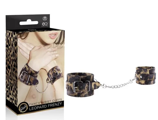 LEOPARD FRENZY WRIST CUFFS - Take A Peek