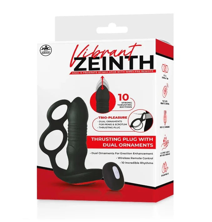 4.5" REMOTE SILICONE PROSTATE STIMULATOR WITH RING - Take A Peek