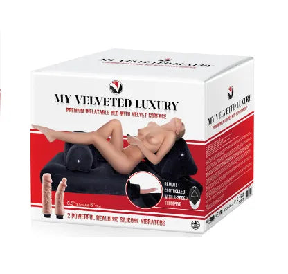 MY VELVETED LUXURY INFLATABLE BED & THRUSTING MACHINE - Take A Peek