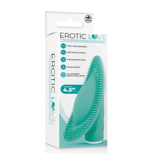 SILICONE 10 SPEED RECHARGEABLE VIBRATOR - GREEN - Take A Peek