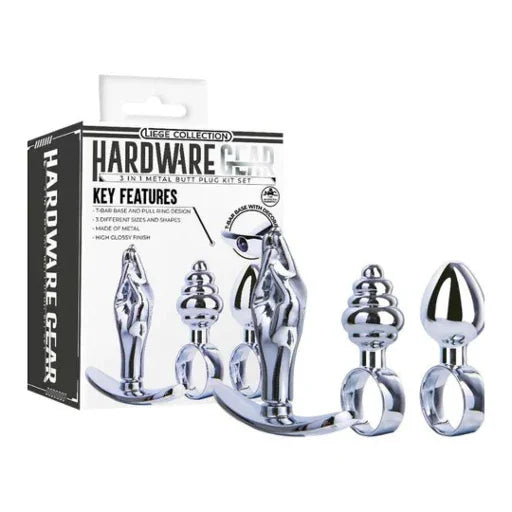 HARDWARE GEAR METAL BUTT PLUG KIT - Take A Peek