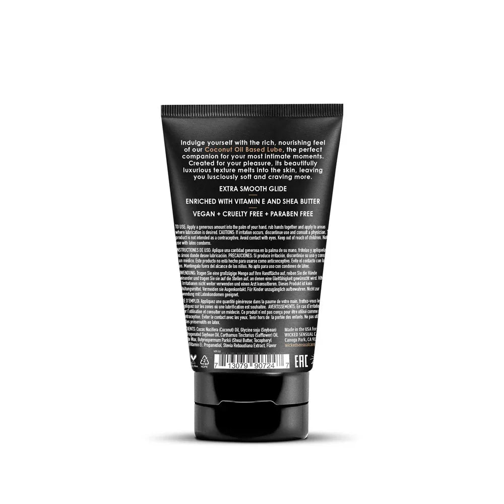 Wicked COCONUT - Coconut Oil Based Lubricant - 120 ml Tube - Take A Peek