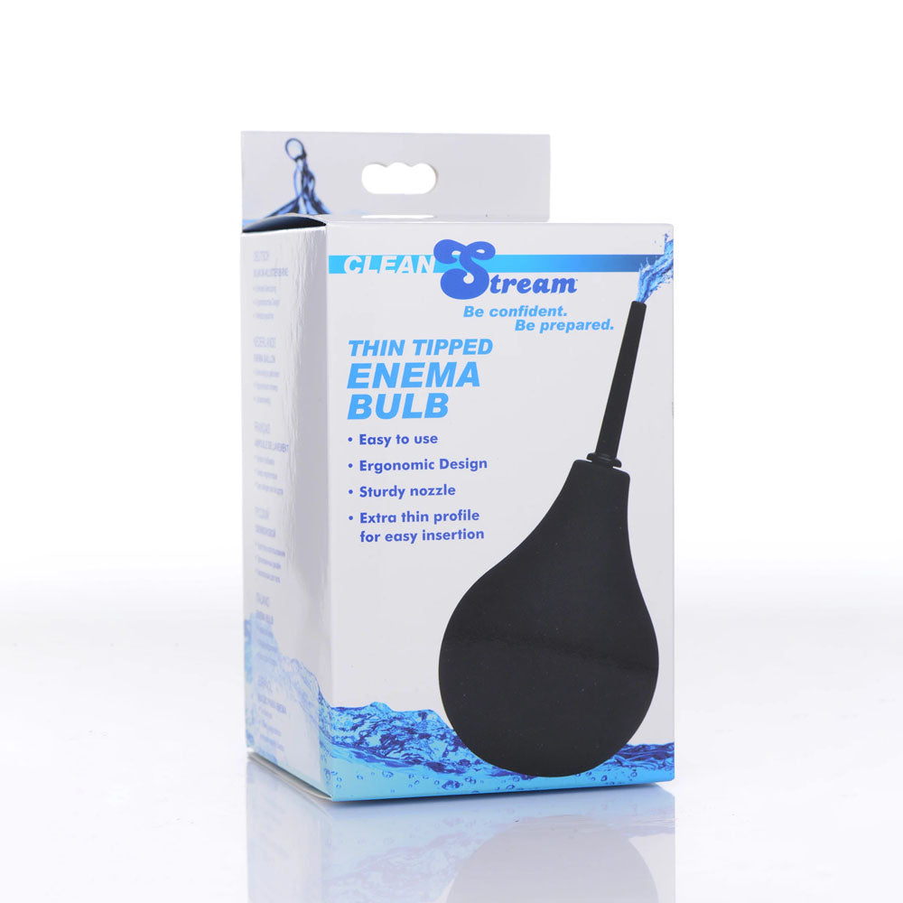 CleanStream Thin Tip Silicone Enema Bulb - Unisex Douche - Take A Peek