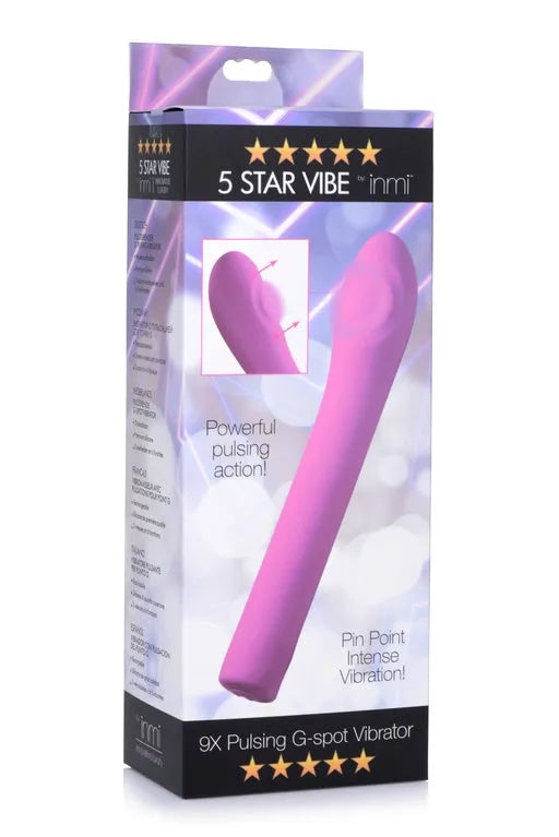 INMI 5 Star 9X Pulsing G-Spot Vibe - Pink - Take A Peek