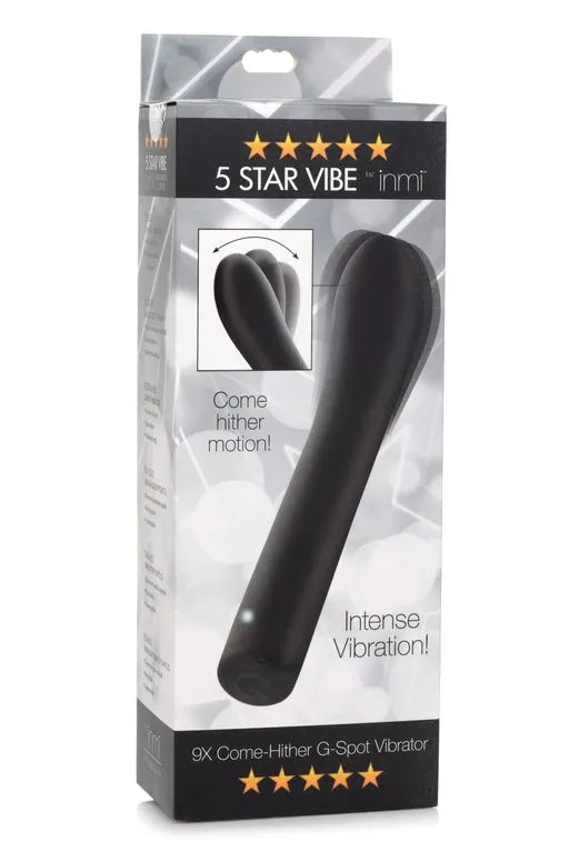 INMI Shegasm 5 Star Come Hither G-Spot Vibrator - Black - Take A Peek