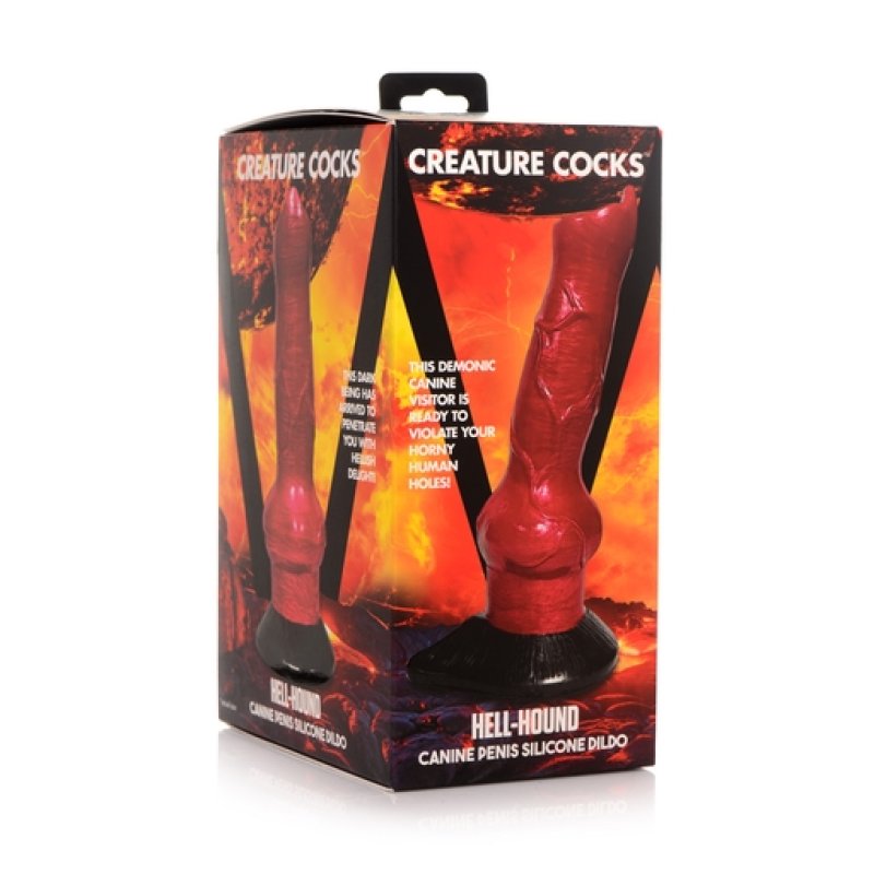 Creature Cocks Hell-Hound Canine Penis Silicone Dildo-AG874
