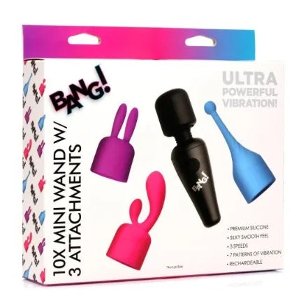 Bang10X Mini Wand w/ 3 Attachments - Take A Peek
