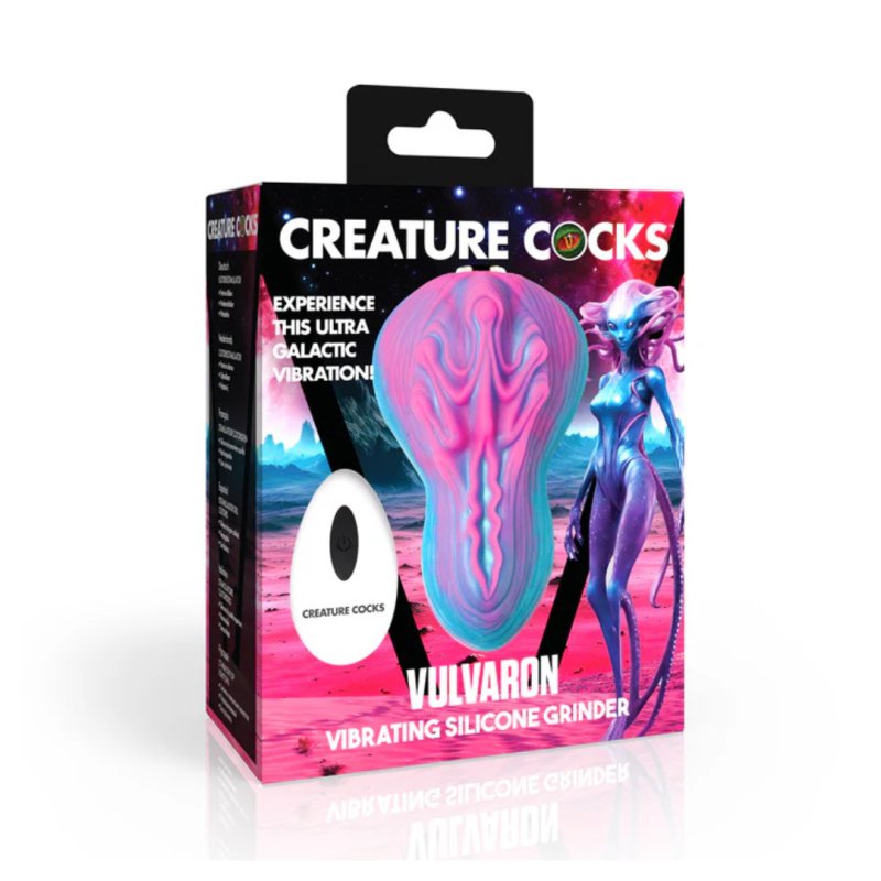 Creature Cocks Vulvaron - 10X Vibrating Silicone Grinder w/ Remote Con...-AH381