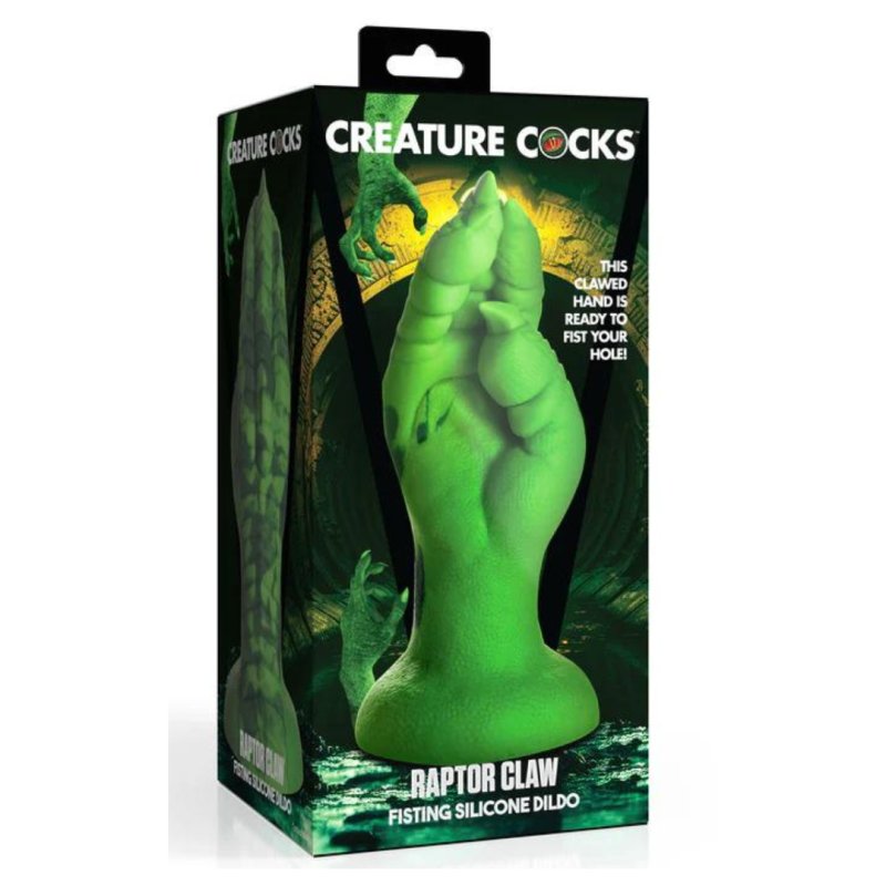 Creature Cocks Raptor Claw - Fisting Silicone Dildo-AH469-Green