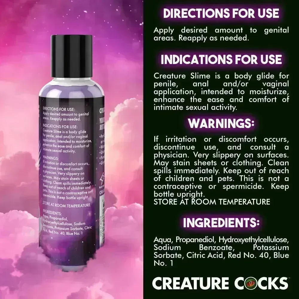 Creature Slime by Creature Cocks - Slime - Water Based Lubricant - 118 ml Bottle - Take A Peek