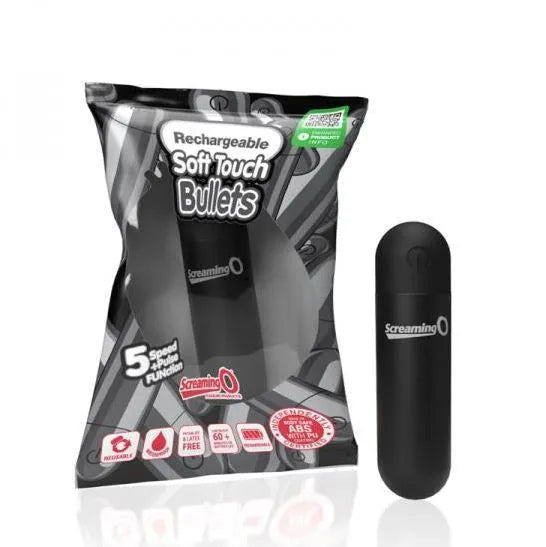 Screaming O Soft Touch Rechargeable Bullets - Black - Take A Peek