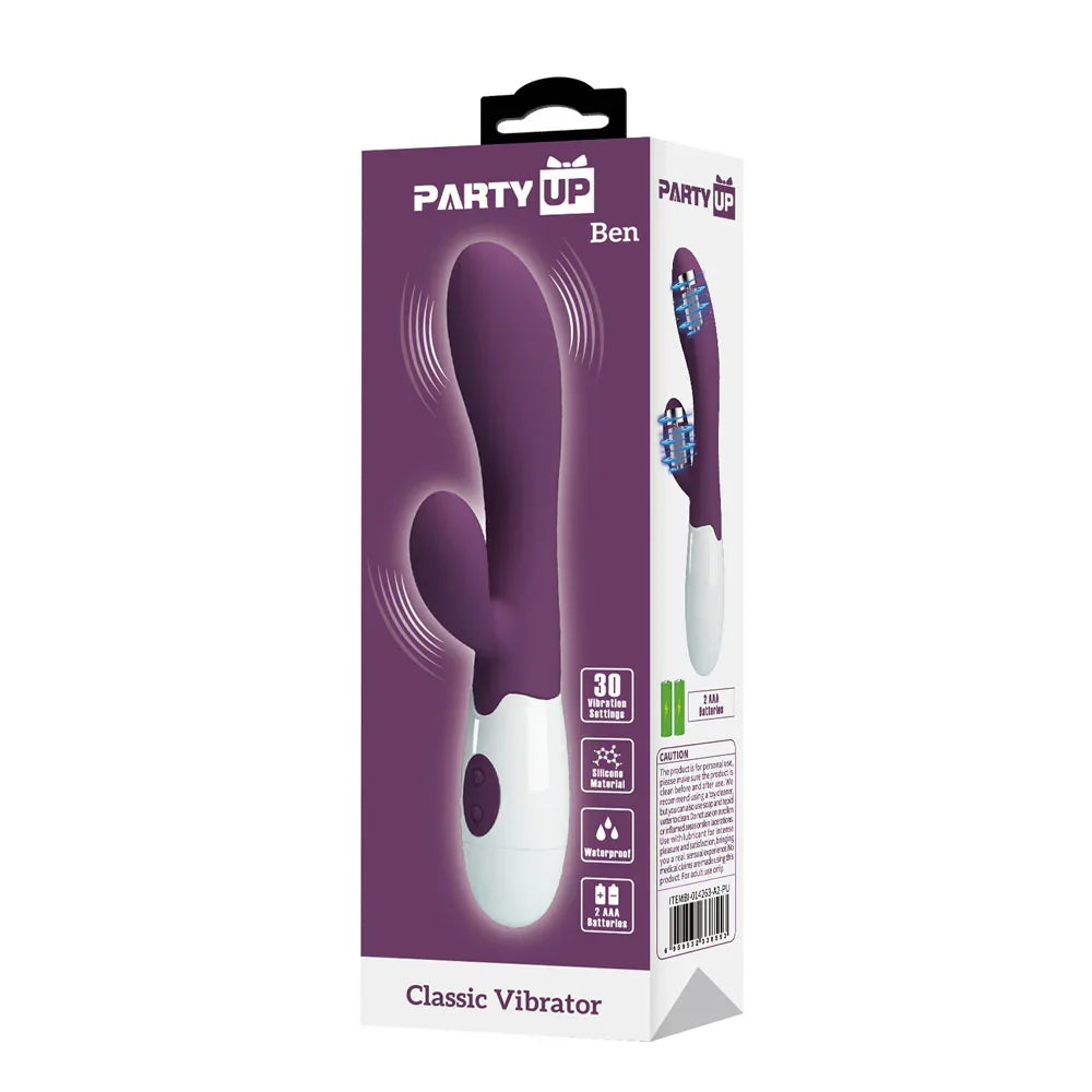 Party Up BEN Classic Vibe - - 20 cm Rabbit Vibrator - Take A Peek