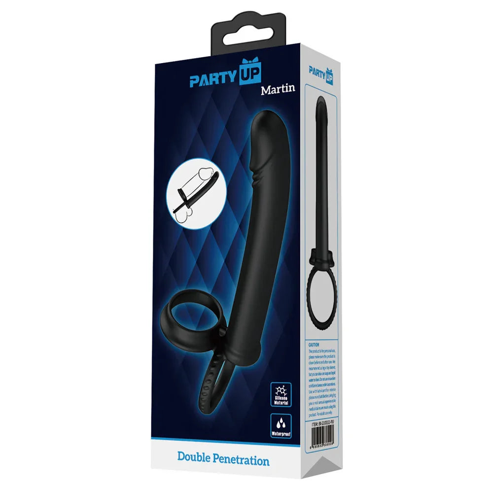 Party Up MARTIN Double Penetrator - Cock & Ball Rings with Double Penetrator - Take A Peek