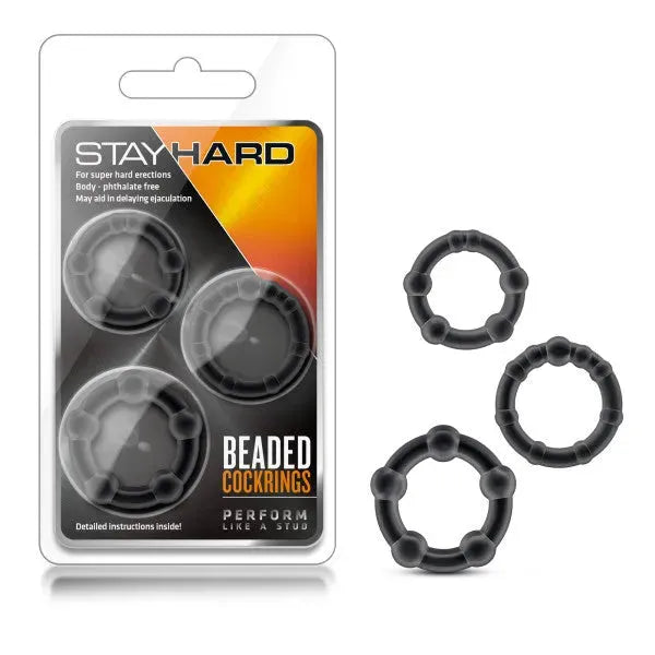 Stay Hard Beaded Cockrings - Take A Peek