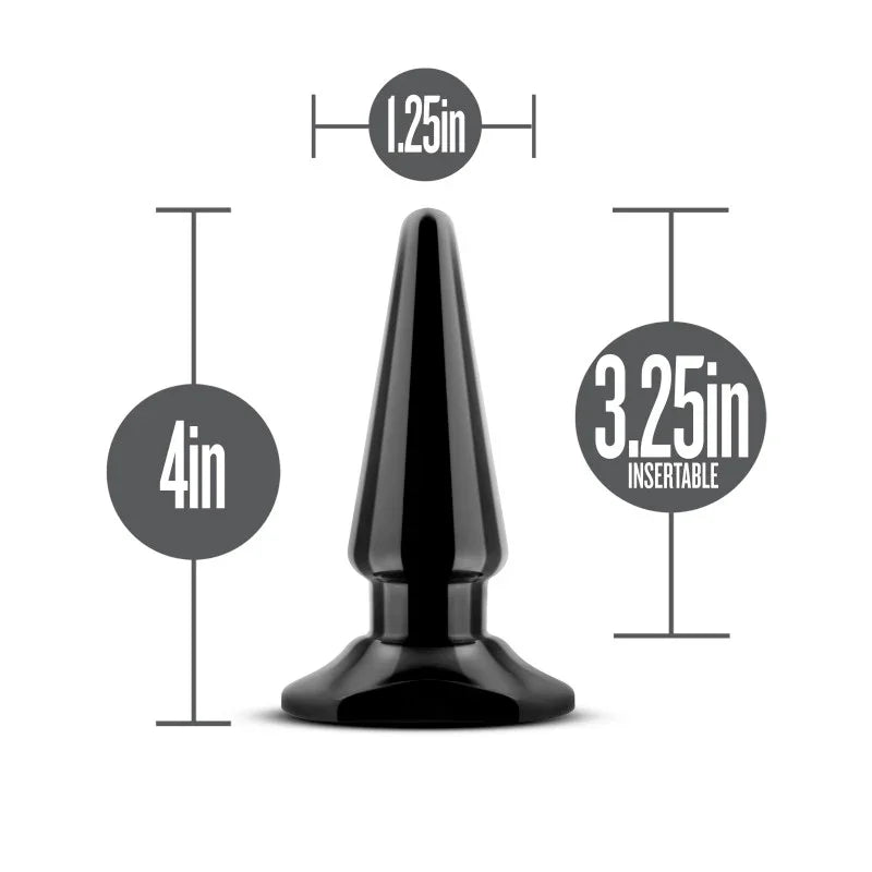 Anal Adventures Basic Vibrating Anal Pleaser - 10.1 cm Vibrating Butt Plug - Take A Peek