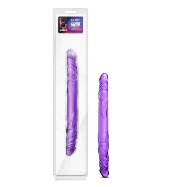 B Yours - 14'' Double Dildo - Take A Peek