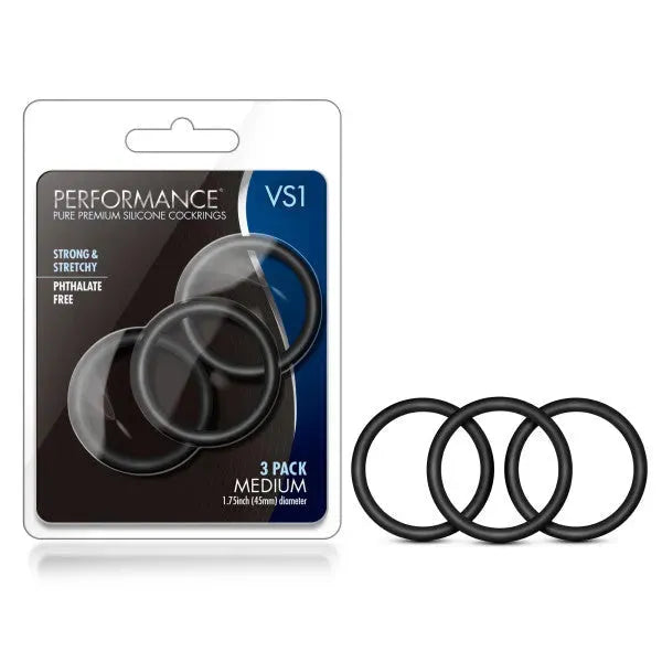 Performance VS1 Pure Premium Silicone Cockrings - Take A Peek