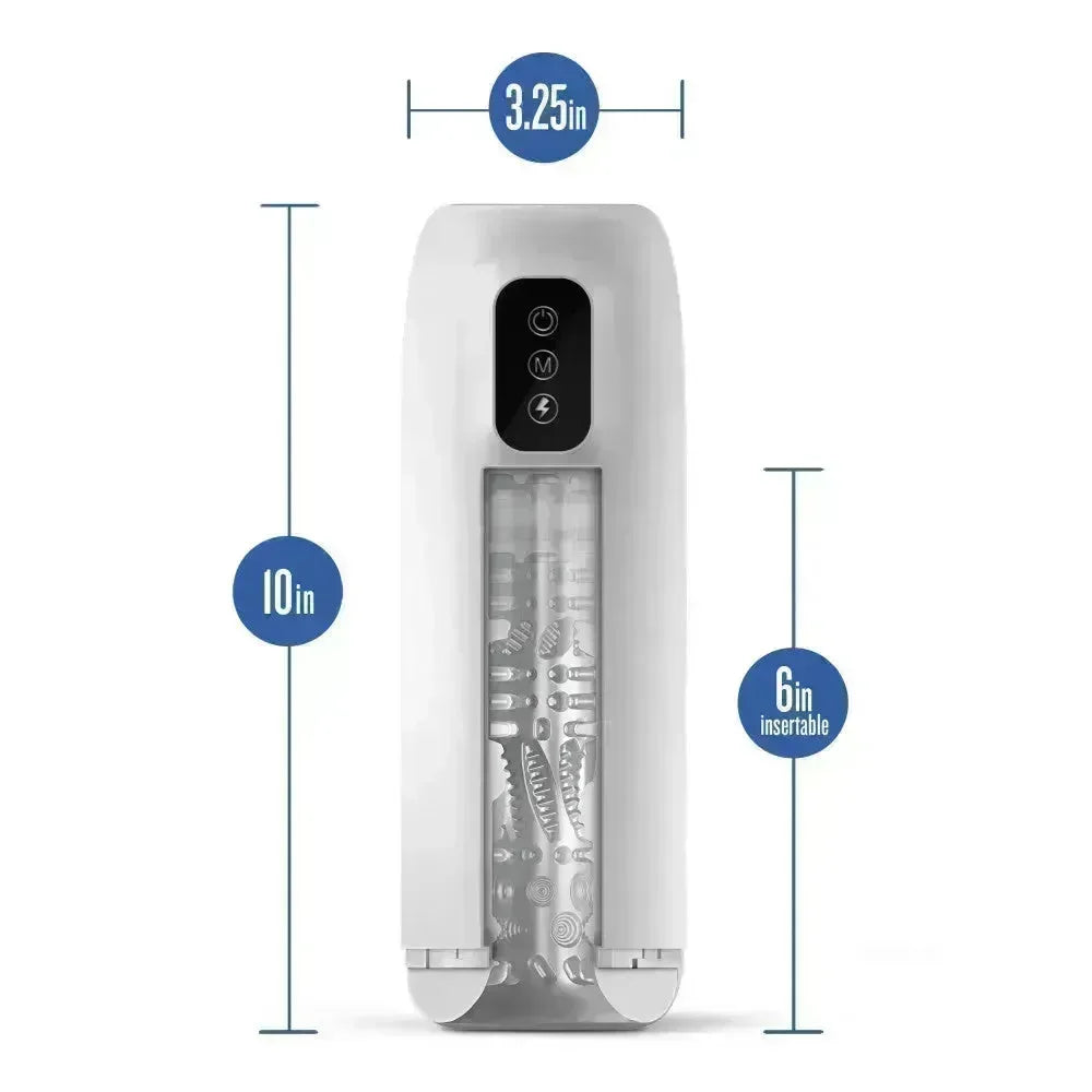 M For Men Robo-Bator - USB Rechargeable Vibrating Auto Stroker - Take A Peek