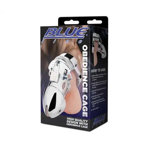 Blue Line OBEDIENCE COCK CAGE CHASTITY - Take A Peek