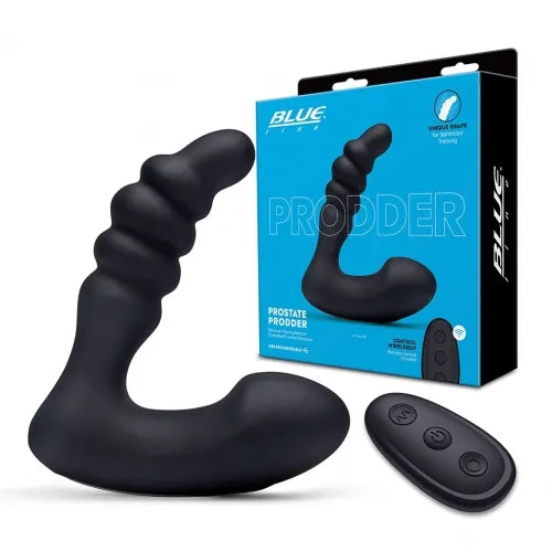 Blue Line Prodder - Sphincter Training Remote Controlled Prostate Stimulator - Take A Peek