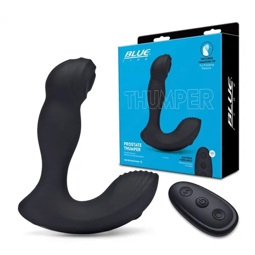 Blue Line Thumper - Prostate Flicking Remote Controlled Prostate Stimulator - Take A Peek