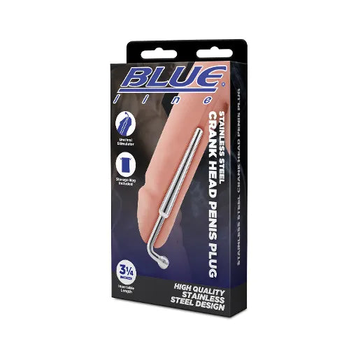 Blue Line STAINLESS STEEL CRANK HEAD PENIS PLUG - Take A Peek