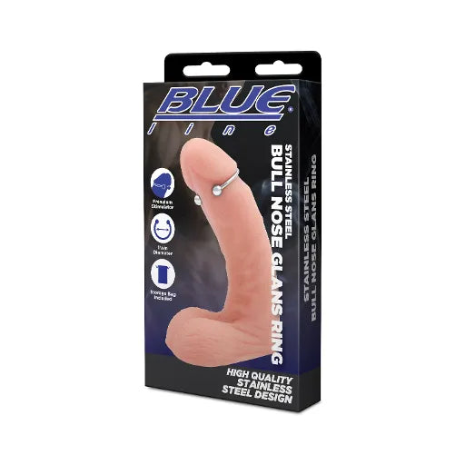Blue Line STAINLESS STEEL BULL NOSE GLANS RING - Take A Peek